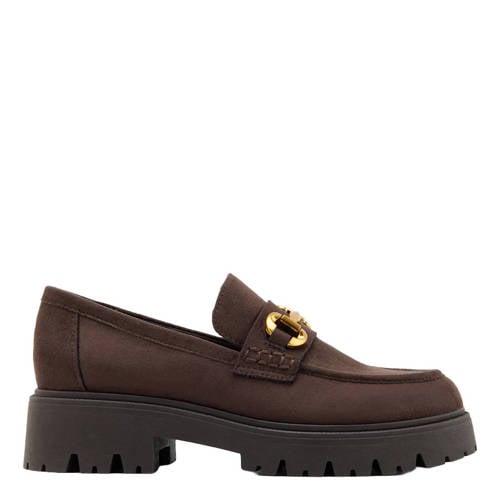 Graceland chunky suèdelook loafers bruin