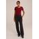 WE Fashion aansluitend T-shirt - donkerrood