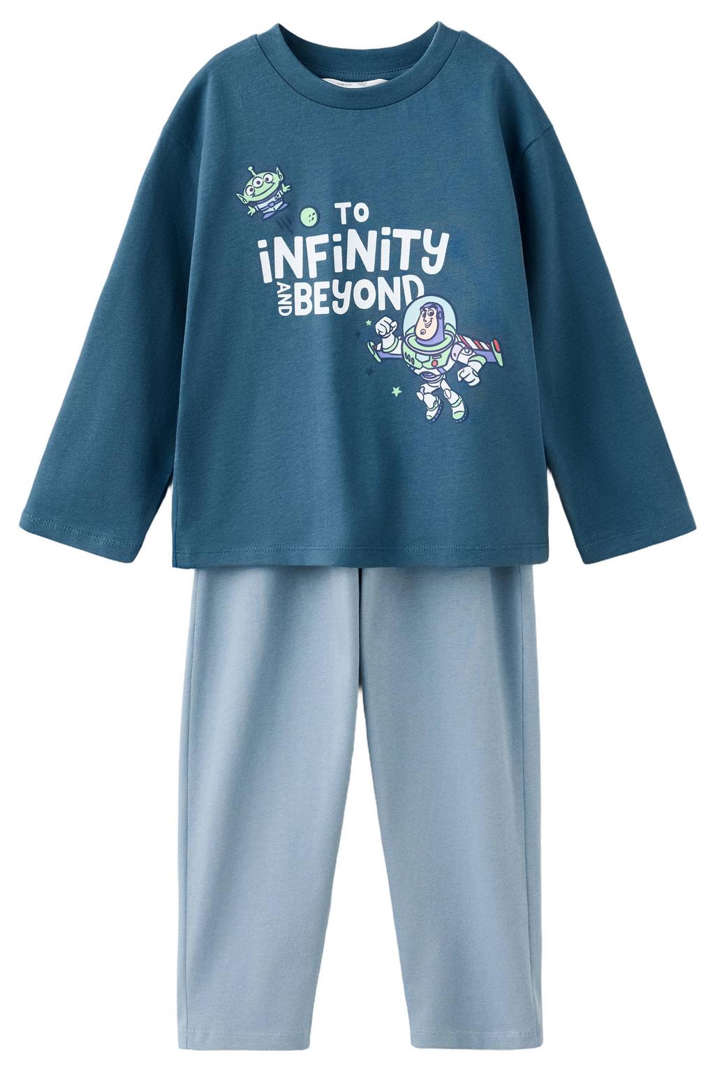 Mango Kids Toy Story pyjama met print - blauw/lichtblauw