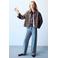 Mango Kids pied-de-poule jas - bruin