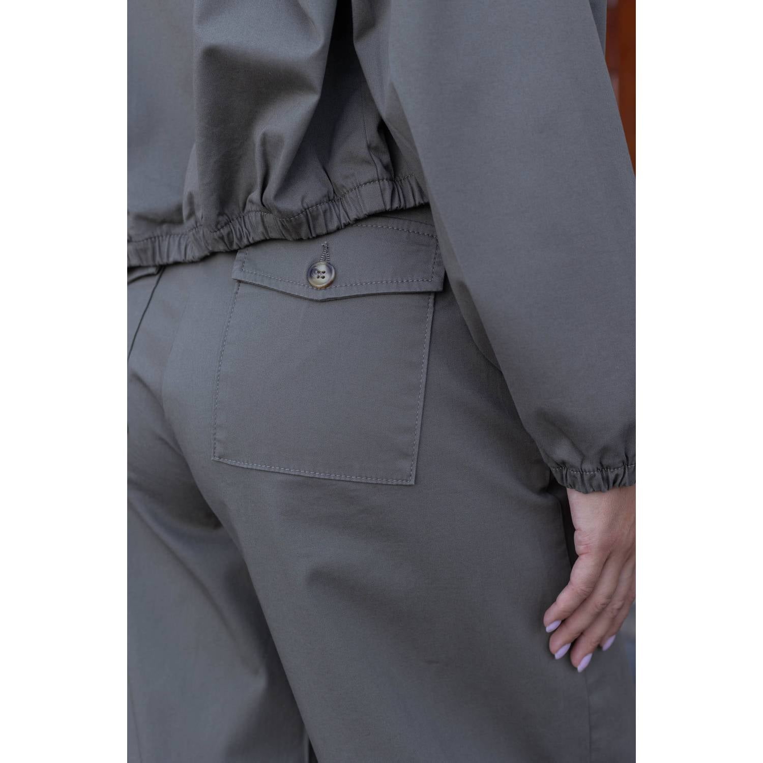Para Mi barrel broek donkergroen