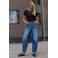 Para Mi barrel jeans - medium blue denim