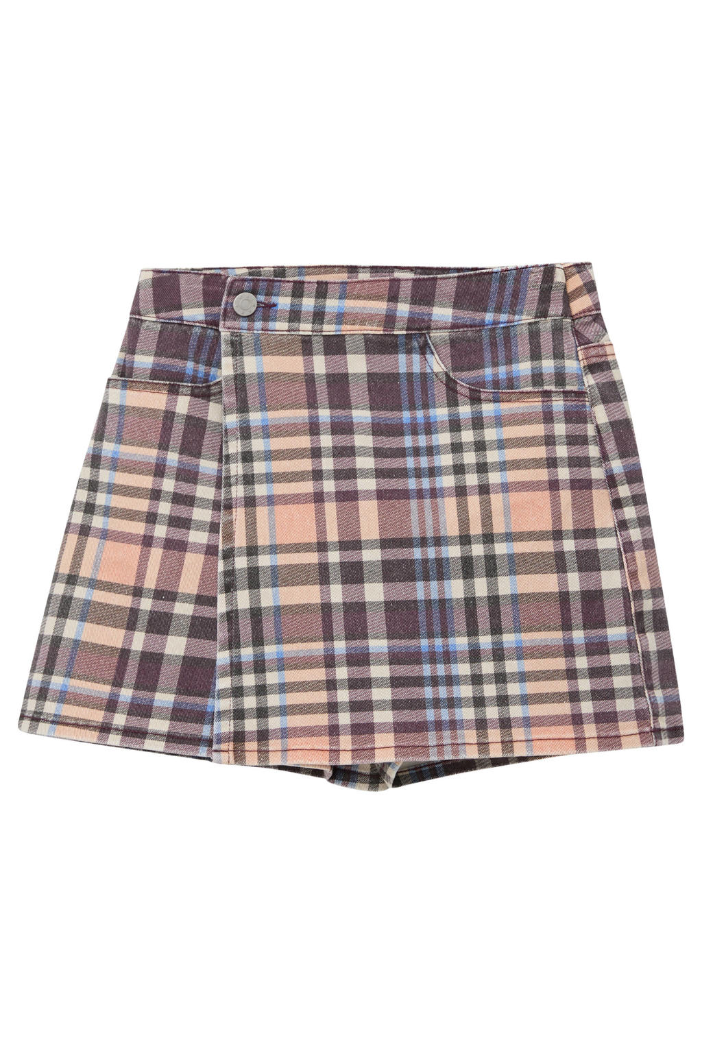 s.Oliver geruite skort - lichtroze/bruin/blauw