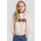 s.Oliver sweater met tekst - beige