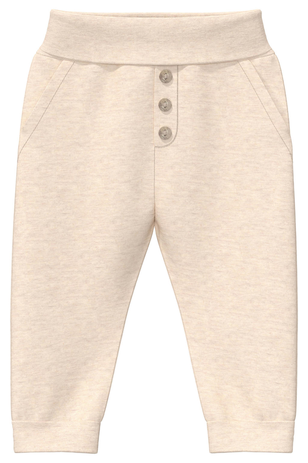 s.Oliver katoenen babybroek - ecru