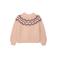 s.Oliver gebreide trui met print - beige
