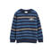 s.Oliver gestreepte sweater - donkerblauw/blauw/beige