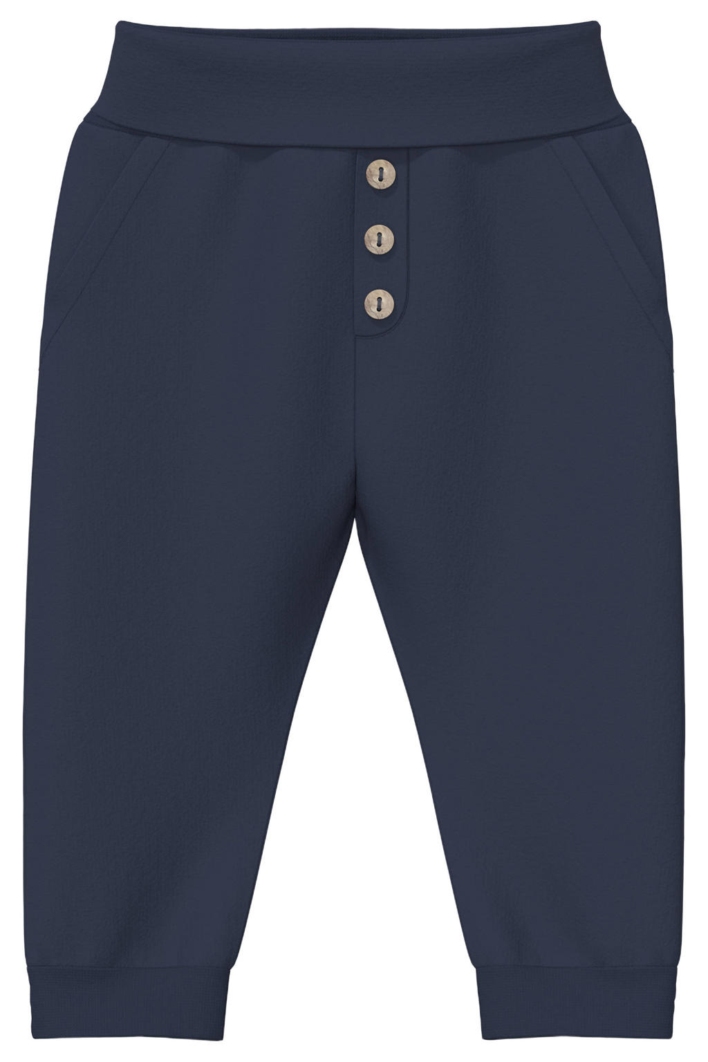 s.Oliver katoenen babybroek - marineblauw