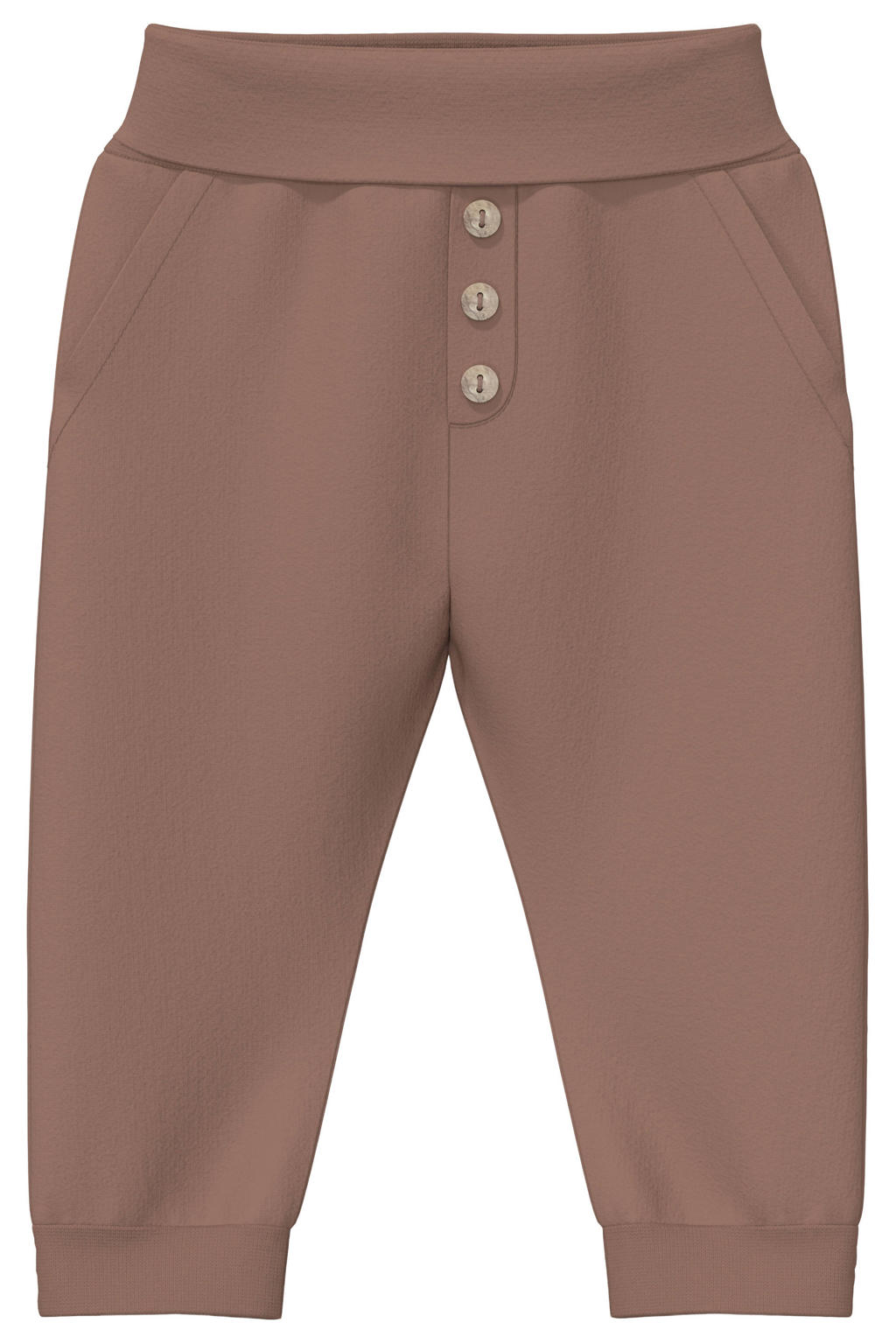 s.Oliver katoenen babybroek - bruin