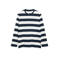 s.Oliver regular fit gestreepte longsleeve - wit