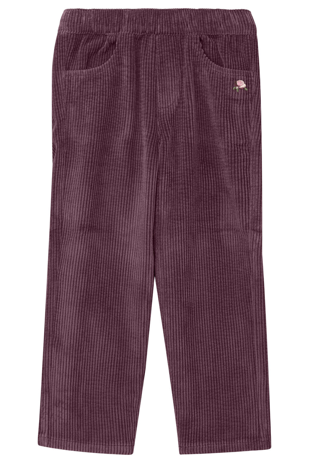 s.Oliver corduroy casual broek - bordeauxrood