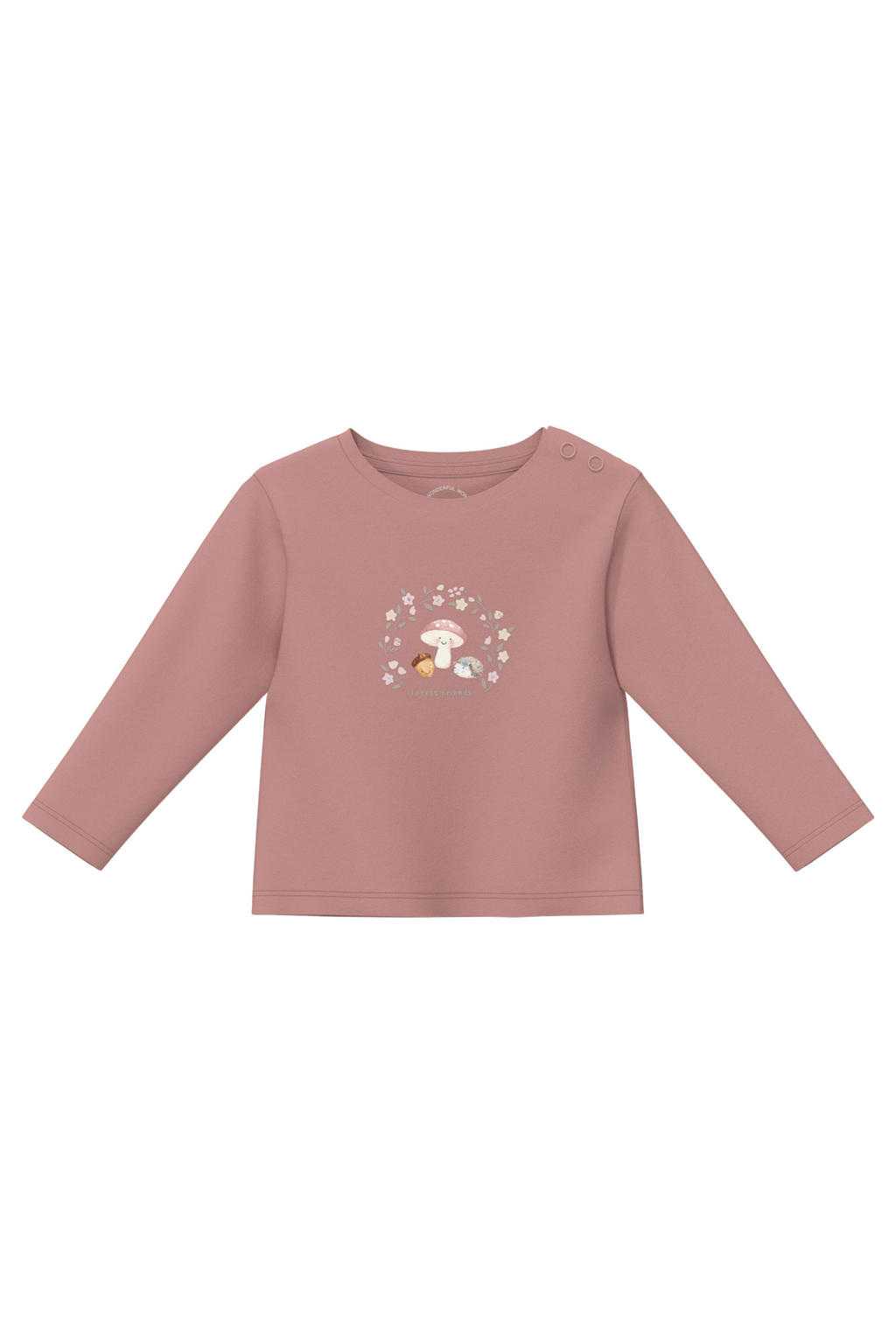 s.Oliver longsleeve met print - oudroze