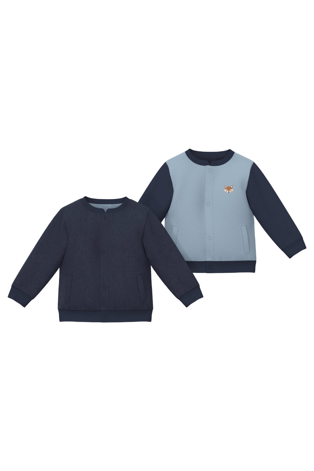 s.Oliver katoenen sweatvest - donkerblauw