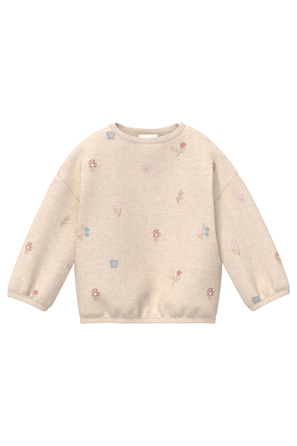 s.Oliver sweater met print - beige