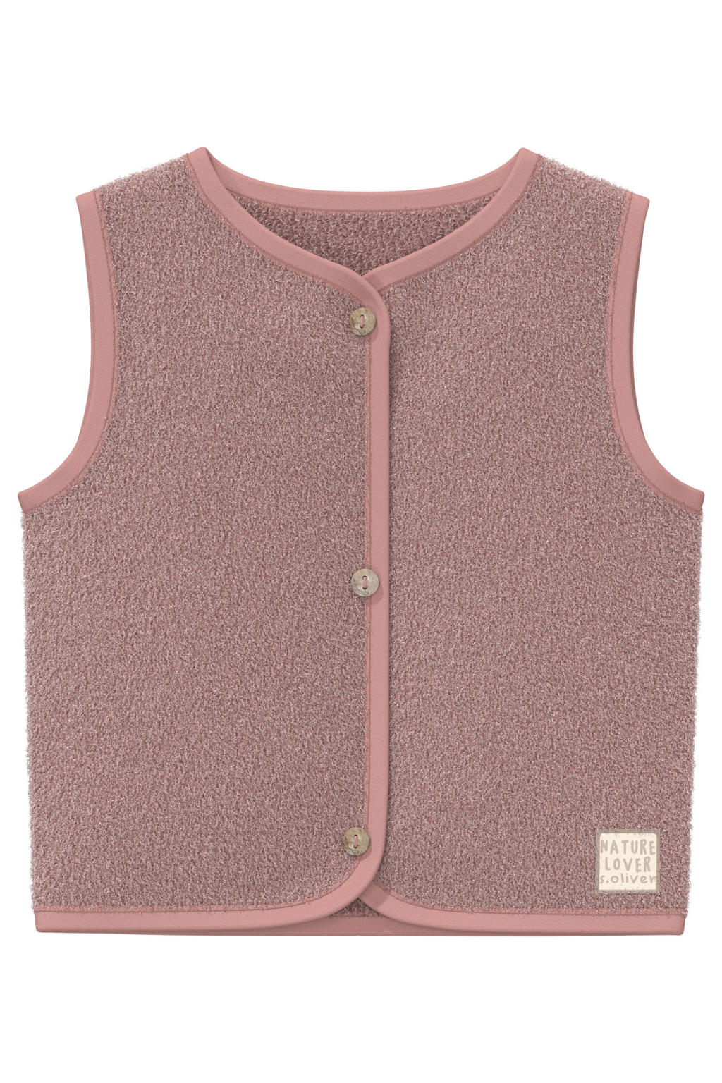 s.Oliver teddy gilet - oudroze