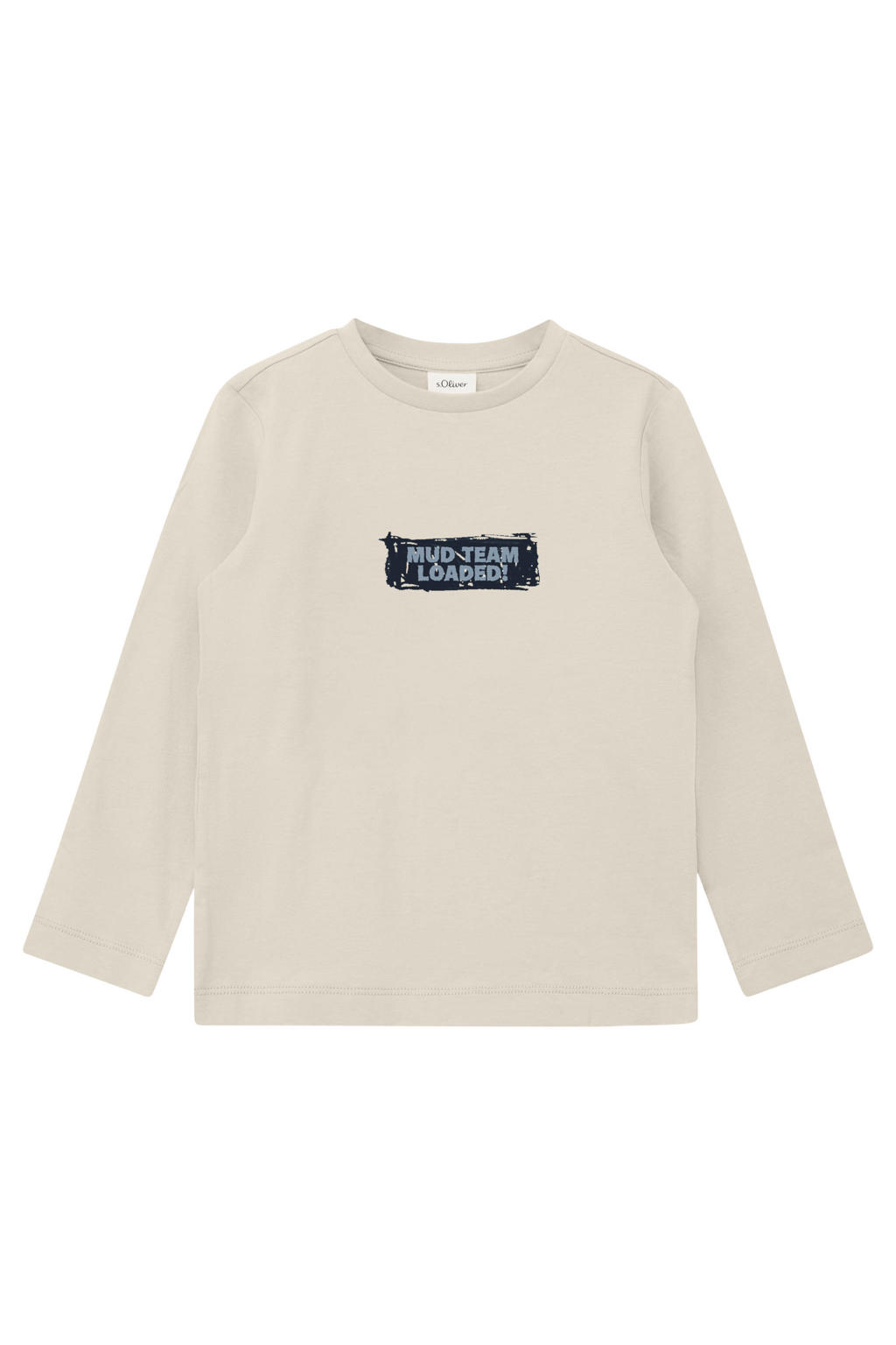 s.Oliver longsleeve met backprint - ecru