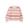 s.Oliver gebreide gestreepte trui - beige/roze/paars