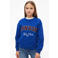 s.Oliver sweater met tekst - blauw
