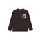 s.Oliver longsleeve met print - donkerbruin