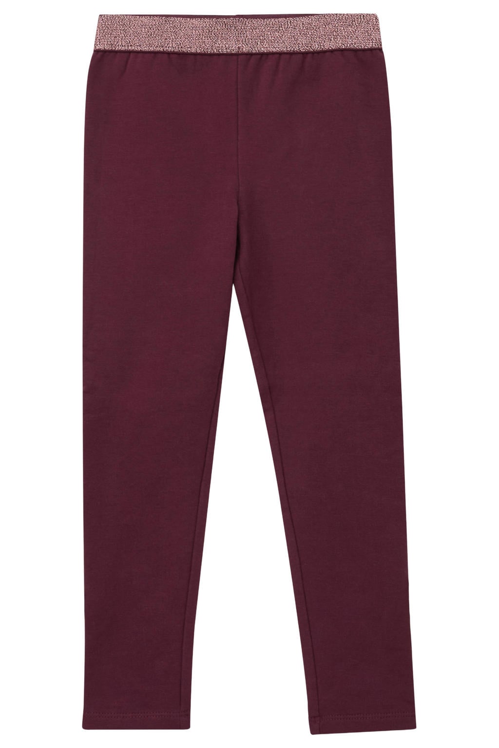 Donkerrode meisjes s.Oliver legging van katoen met elastische tailleband en effen