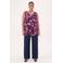 YOEK gebloemd singlet Plus Size - paars
