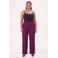 YOEK straight leg broek Plus Size - paars