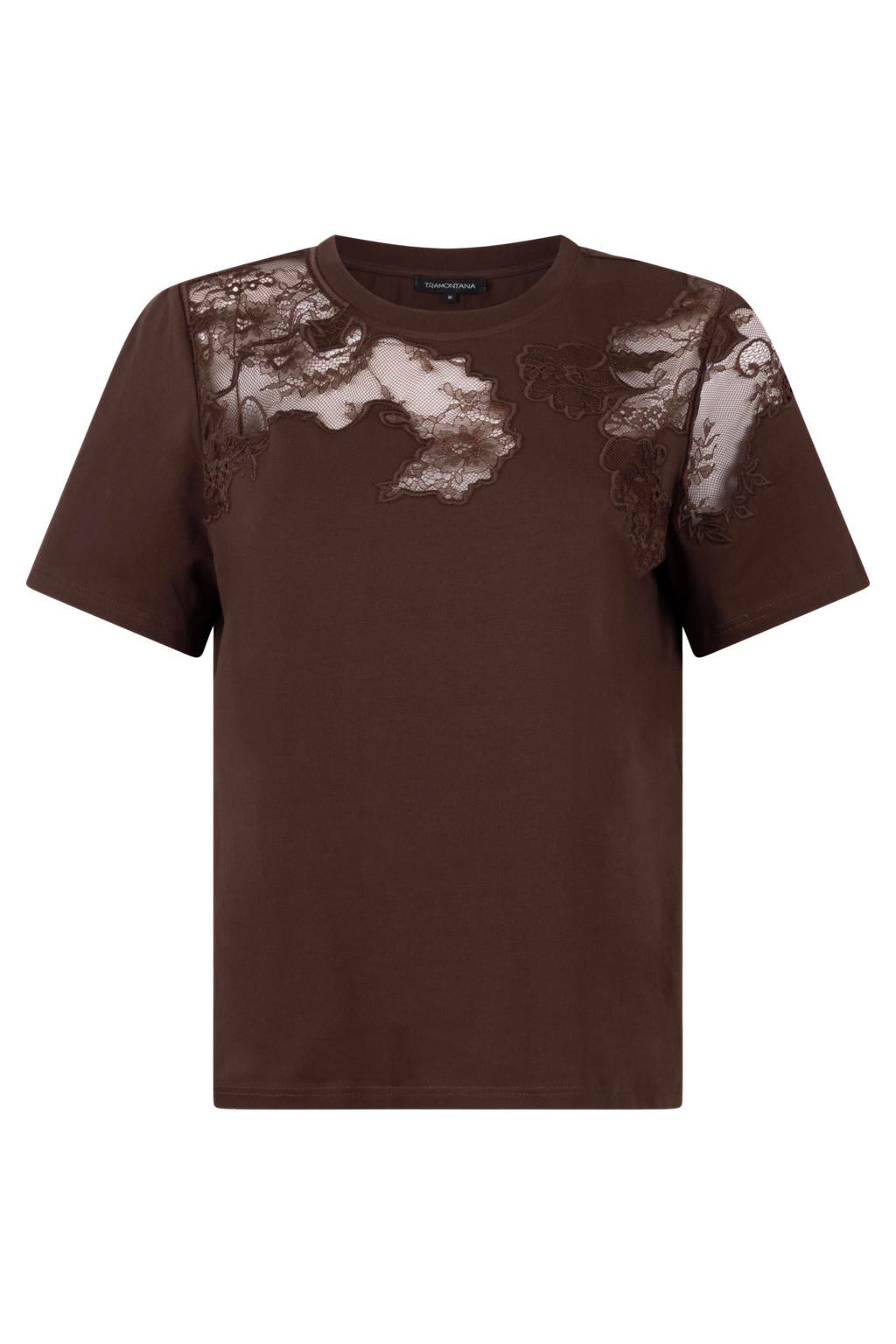 Tramontana gebloemd T-shirt - bruin