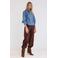 Tramontana denim blouse - mediumblauw