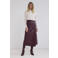 Tramontana imitatieleren midi rok - rood