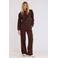 Tramontana loose fit broek - donkerbruin