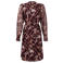 Tramontana midi jurk met print - donkerrood