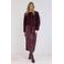 Tramontana gebreid vest met wol - donkerrood