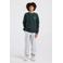 America Today sweater met print - donkergroen