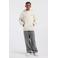 America Today hoodie met backprint - ecru/geel/rood