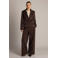 Yest regular blazer met corduroy details - bruin