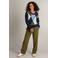 Ivy Beau gebreide trui met print - donkerblauw