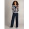 Ivy Beau tussenjas met print - blauw