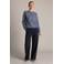 Yest gebreid vest - blauw