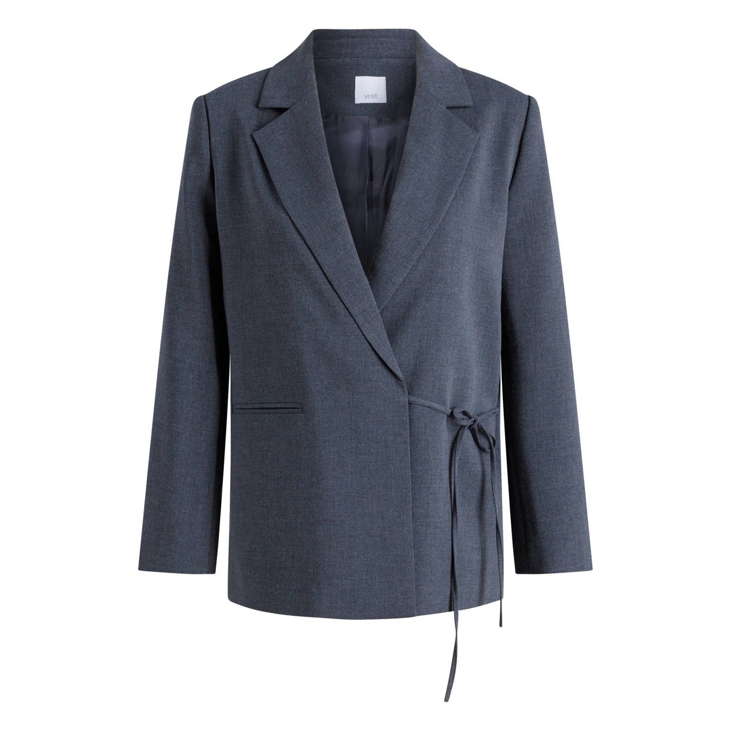 Yest regular blazer grijs