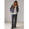 Ivy Beau straight leg broek met print - blauw