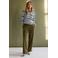 Ivy Beau straight leg broek - groen
