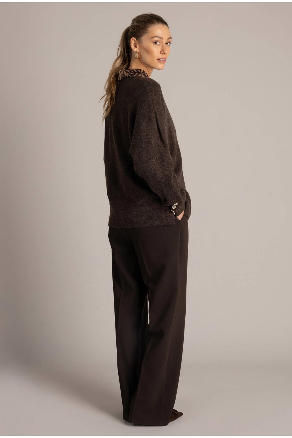 Yest pullover - bruin
