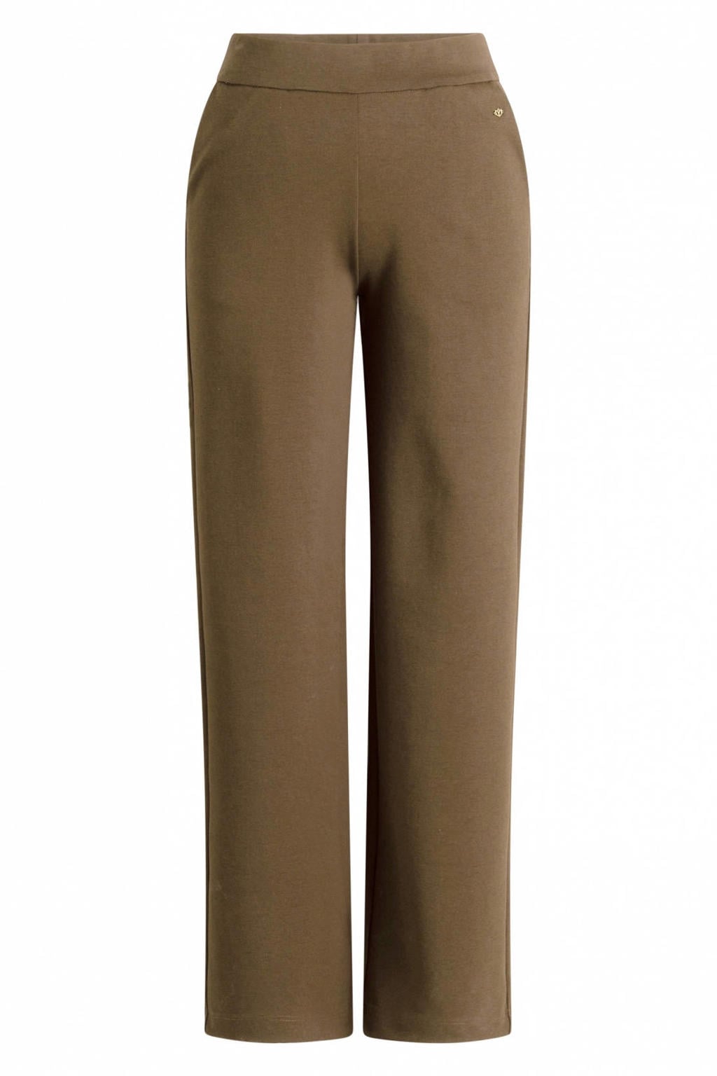 Yest wide leg broek - kaki