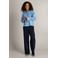 Ivy Beau blouse met broderie - lichtblauw