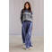 Yest wide leg broek - blauw