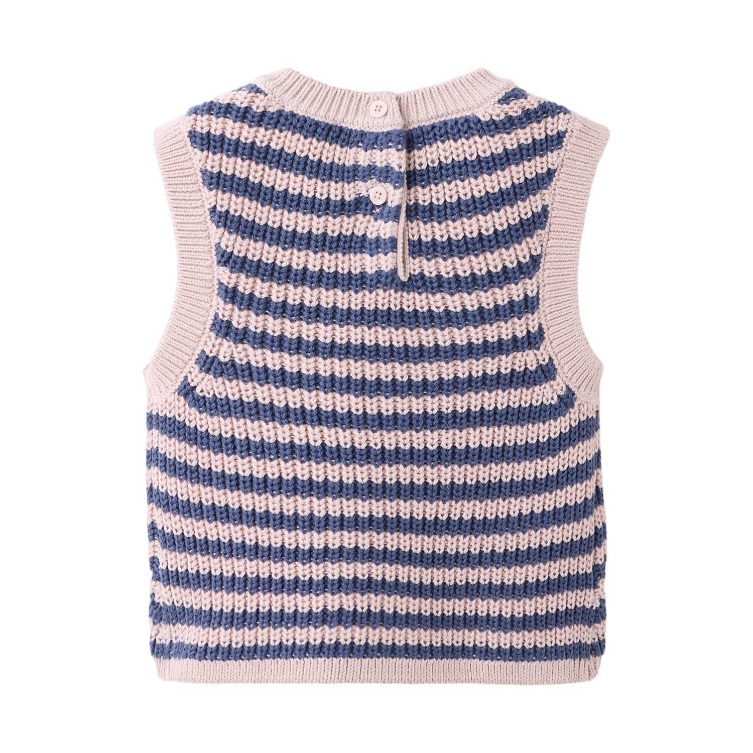Mango Kids katoenen gestreepte spencer roze paars