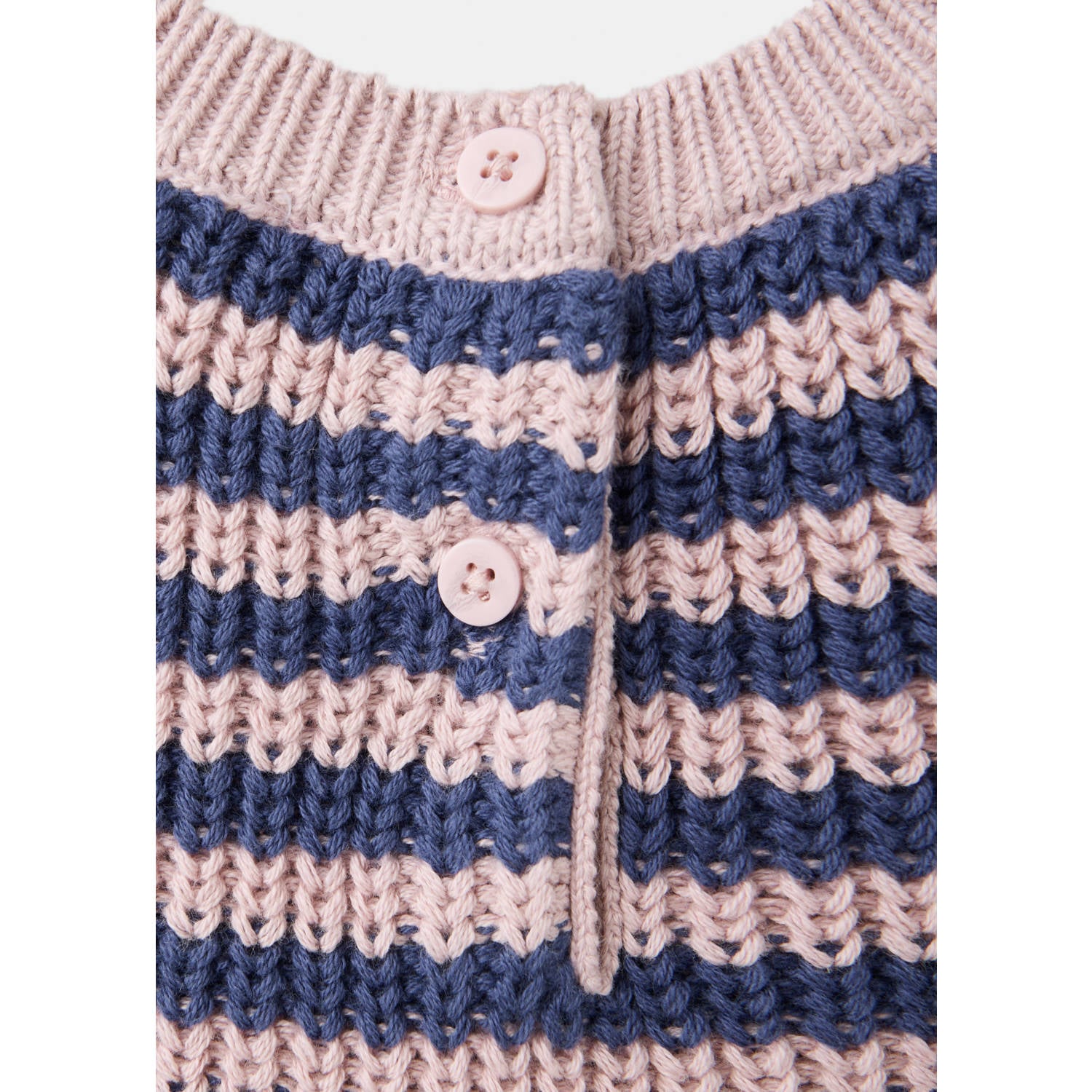 Mango Kids katoenen gestreepte spencer roze paars