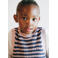 Mango Kids katoenen gestreepte spencer - roze/paars