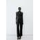 Mango regular waist straight leg pantalon - zwart