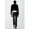 Mango flared broek - zwart